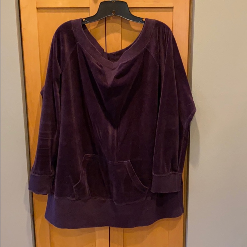 Lane Bryant Venezia Velour Boatneck Tunic